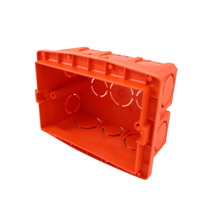 Caja de Llaves Plástica Naranja Autorroscante