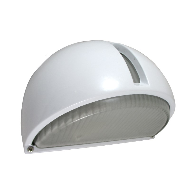 Tortuga de Aluminio Semicircular con Visera 100W Blanca