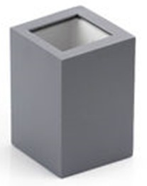 APLIQUE FRANKFURT 2X3W GRIS ALUMINIO