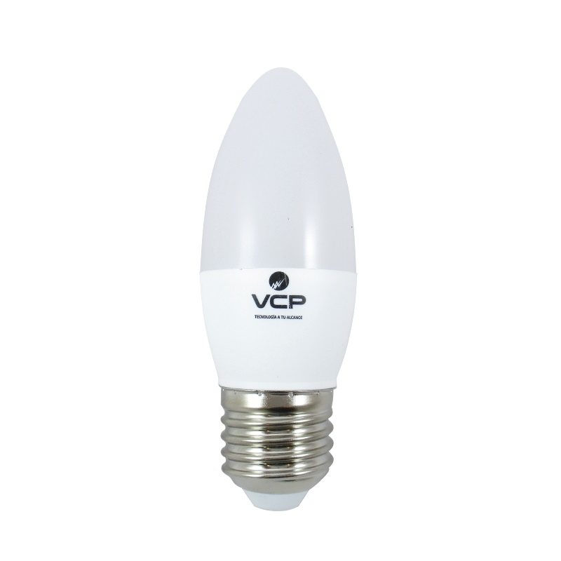 Lámpara LED Vela 5W E27 Esmerilada Luz Cálida